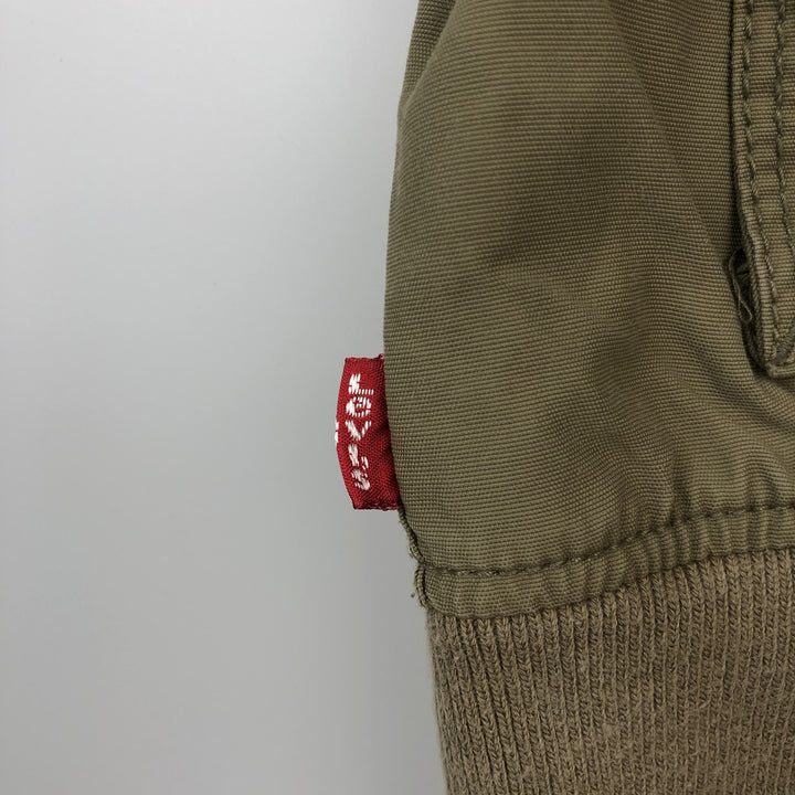 Civilian-made Levi's Euro Model Military Flight Jacket, Men's Size L (approx.) cotton Khaki type Vintage Second Hand
