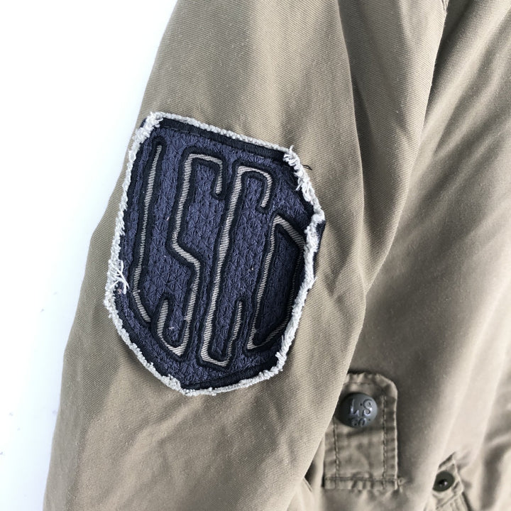 Civilian-made Levi's Euro Model Military Flight Jacket, Men's Size L (approx.) cotton Khaki type Vintage Second Hand
