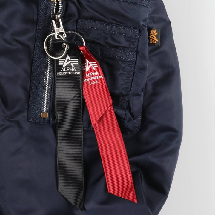 Civilian Alpha MA-1 style padded military flight jacket, medium, men's size M Nylon navy blue type Vintage Second Hand