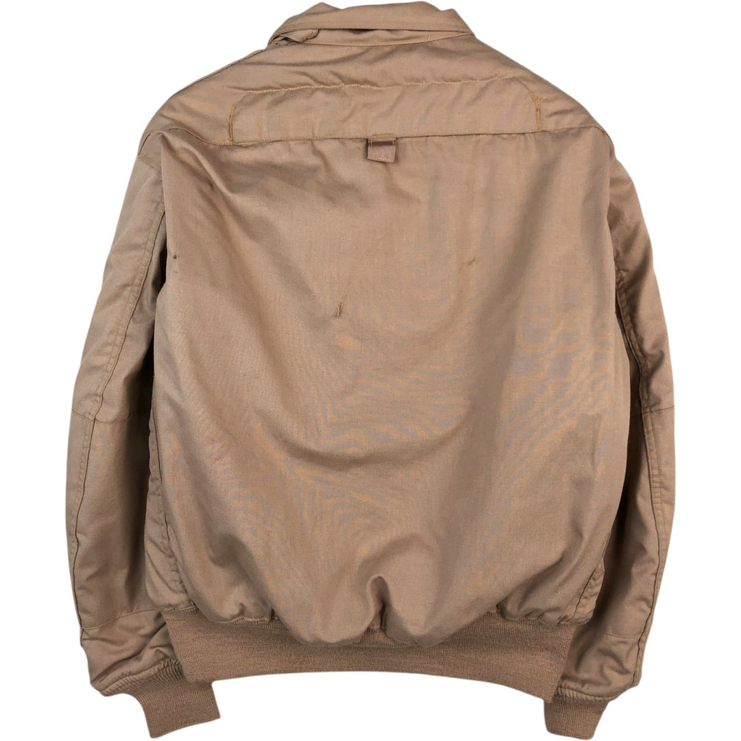 1990'S US Military Issue CVC Nomex Tanker Jacket, Made in USA, Men's Size M (Equivalent), Vintage Aramid Khaki type beige Vintage Second Hand