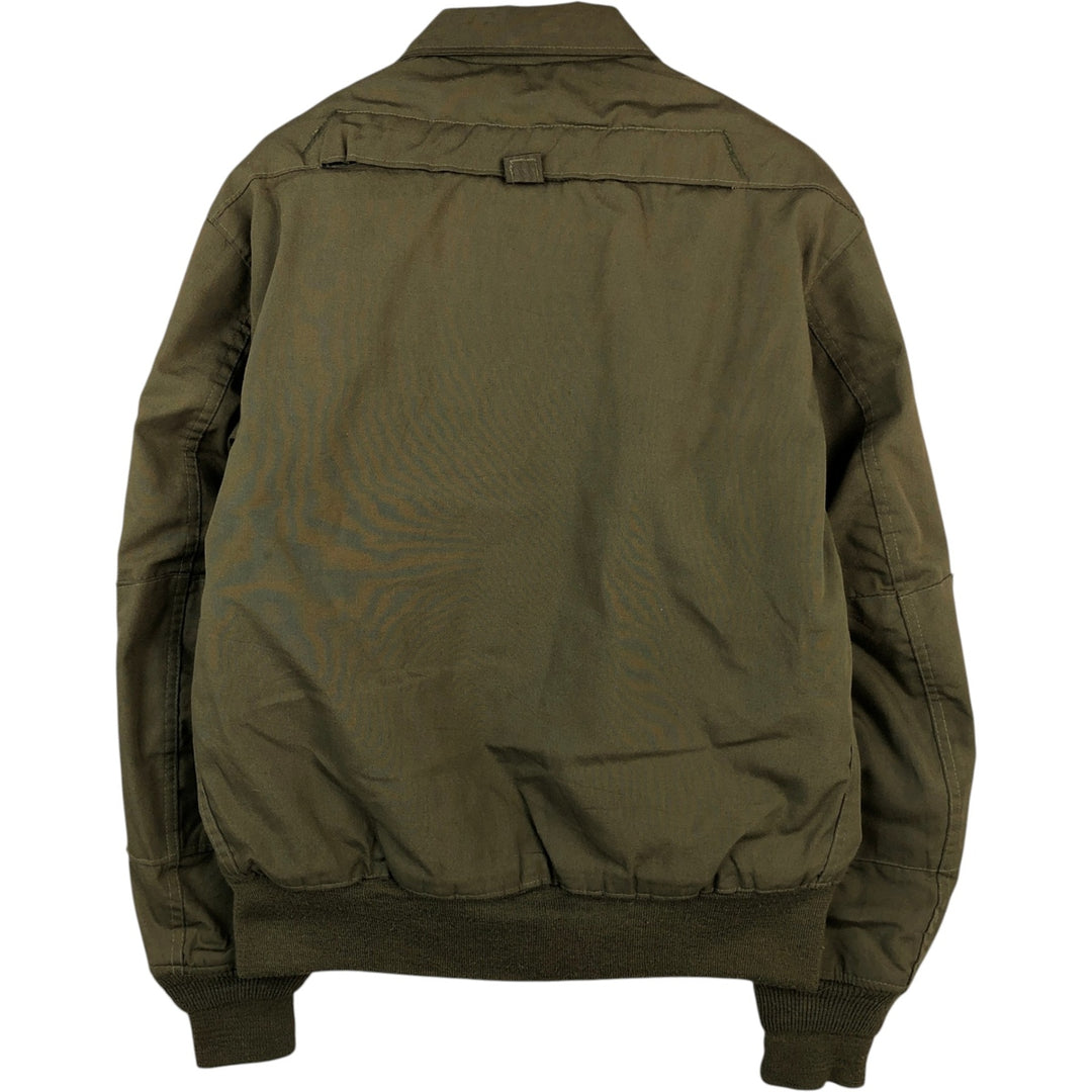 1980'S US Military Issue CVC Nomex Tanker Jacket, Made in USA, Men's Size M (Equivalent), Vintage Aramid Khaki type Vintage Second Hand