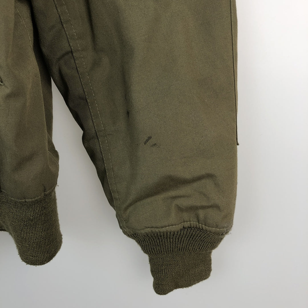 1980'S US Military Issue CVC Nomex Tanker Jacket, Made in USA, Men's Size M (Equivalent), Vintage Aramid Khaki type Vintage Second Hand