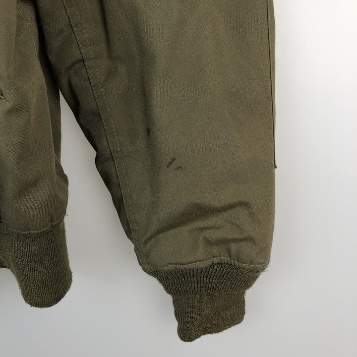 1980'S US Military Issue CVC Nomex Tanker Jacket, Made in USA, Men's Size M (Equivalent), Vintage Aramid Khaki type Vintage Second Hand