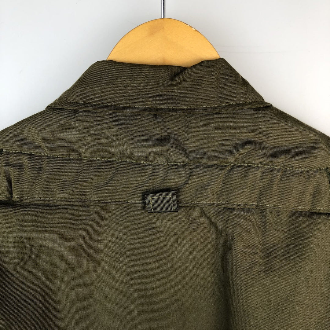 1980'S US Military Issue CVC Nomex Tanker Jacket, Made in USA, Men's Size M (Equivalent), Vintage Aramid Khaki type Vintage Second Hand