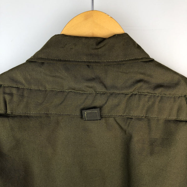 1980'S US Military Issue CVC Nomex Tanker Jacket, Made in USA, Men's Size M (Equivalent), Vintage Aramid Khaki type Vintage Second Hand