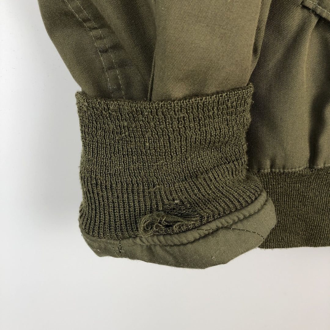 1980'S US Military Issue CVC Nomex Tanker Jacket, Made in USA, Men's Size M (Equivalent), Vintage Aramid Khaki type Vintage Second Hand