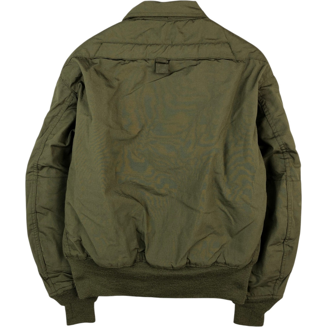 1980'S US Military Issue CVC Nomex Tanker Jacket, Made in USA, Men's Size M (Equivalent), Vintage Nylon Khaki type Vintage Second Hand