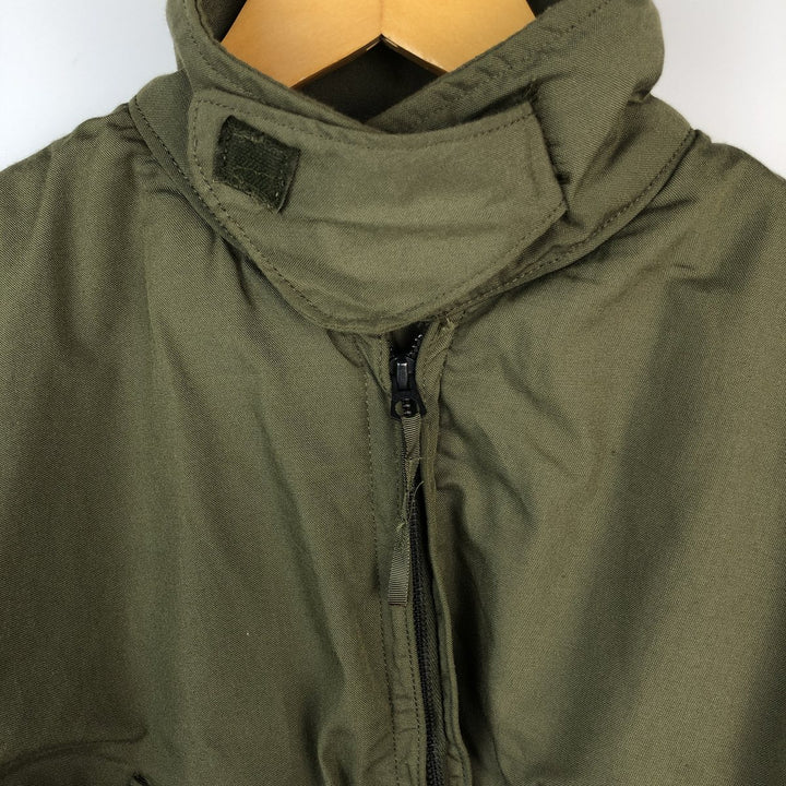 1980'S US Military Issue CVC Nomex Tanker Jacket, Made in USA, Men's Size M (Equivalent), Vintage Nylon Khaki type Vintage Second Hand