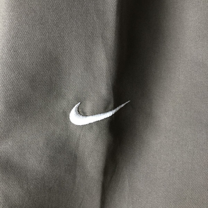 Nike Golf V-neck warm-up pullover, men's size L polyester Khaki type brown Vintage Second Hand