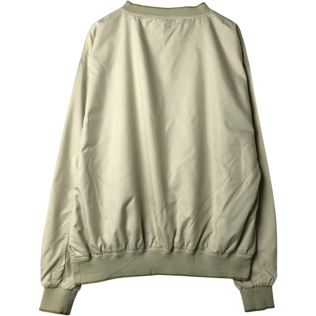90'S Reebok Golf Warm-up Pullover, Men's Size XL (approx.), Vintage polyester Beige type Vintage Second Hand
