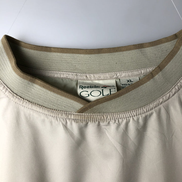 90'S Reebok Golf Warm-up Pullover, Men's Size XL (approx.), Vintage polyester Beige type Vintage Second Hand