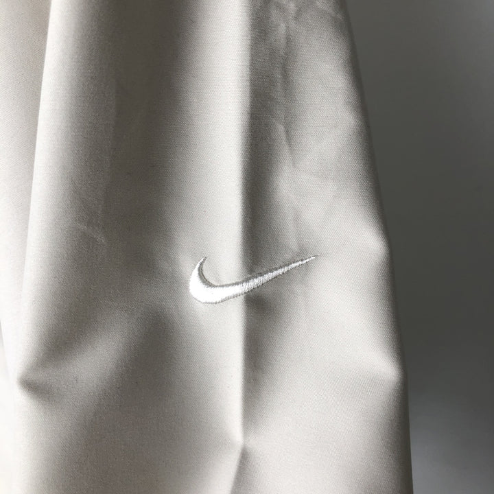 Nike Golf V-neck warm-up pullover, men's size L polyester ivory Vintage Second Hand