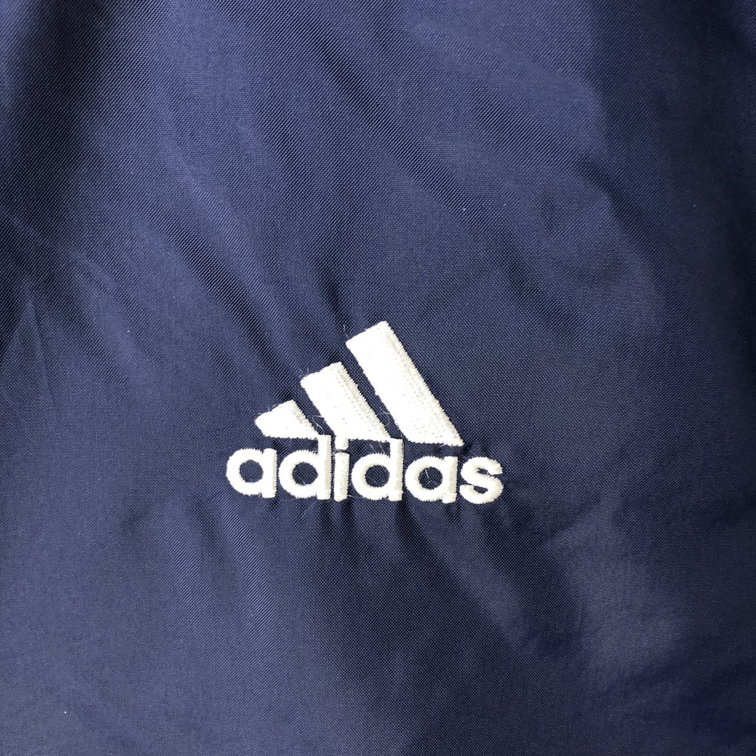 2000'S Adidas V-neck warm-up pullover, men's size XXL unclear navy blue type Vintage Second Hand