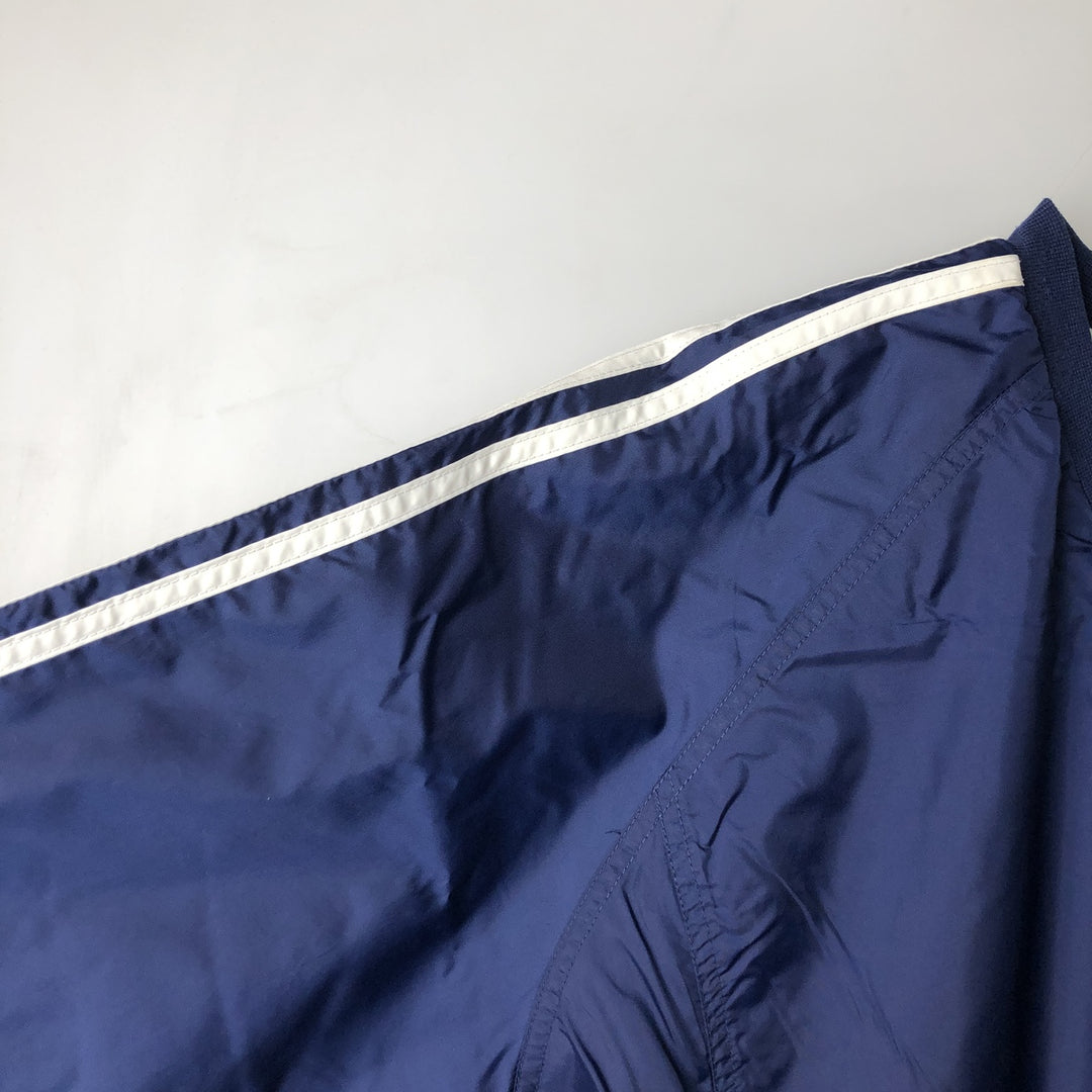 2000'S Adidas V-neck warm-up pullover, men's size XXL unclear navy blue type Vintage Second Hand
