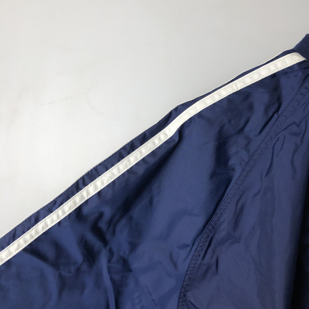 2000'S Adidas V-neck warm-up pullover, men's size XXL unclear navy blue type Vintage Second Hand