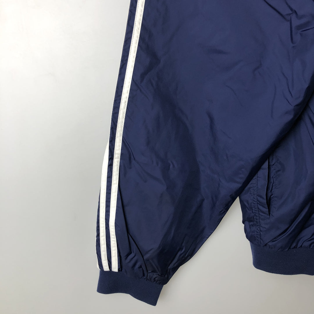 2000'S Adidas V-neck warm-up pullover, men's size XXL unclear navy blue type Vintage Second Hand