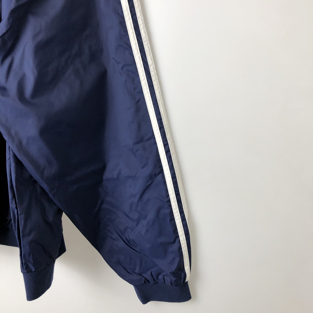 2000'S Adidas V-neck warm-up pullover, men's size XXL unclear navy blue type Vintage Second Hand