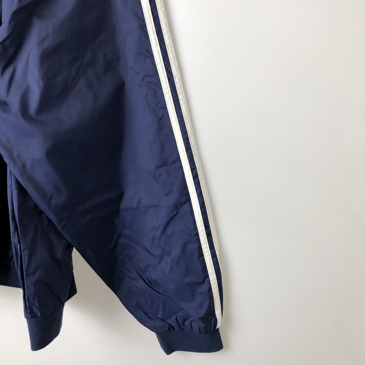 2000'S Adidas V-neck warm-up pullover, men's size XXL unclear navy blue type Vintage Second Hand