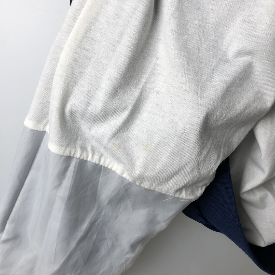 2000'S Adidas V-neck warm-up pullover, men's size XXL unclear navy blue type Vintage Second Hand