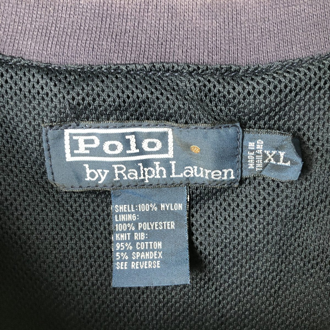 Ralph Lauren POLO by Ralph Lauren nylon pullover, men's XL size Nylon navy blue type Vintage Second Hand