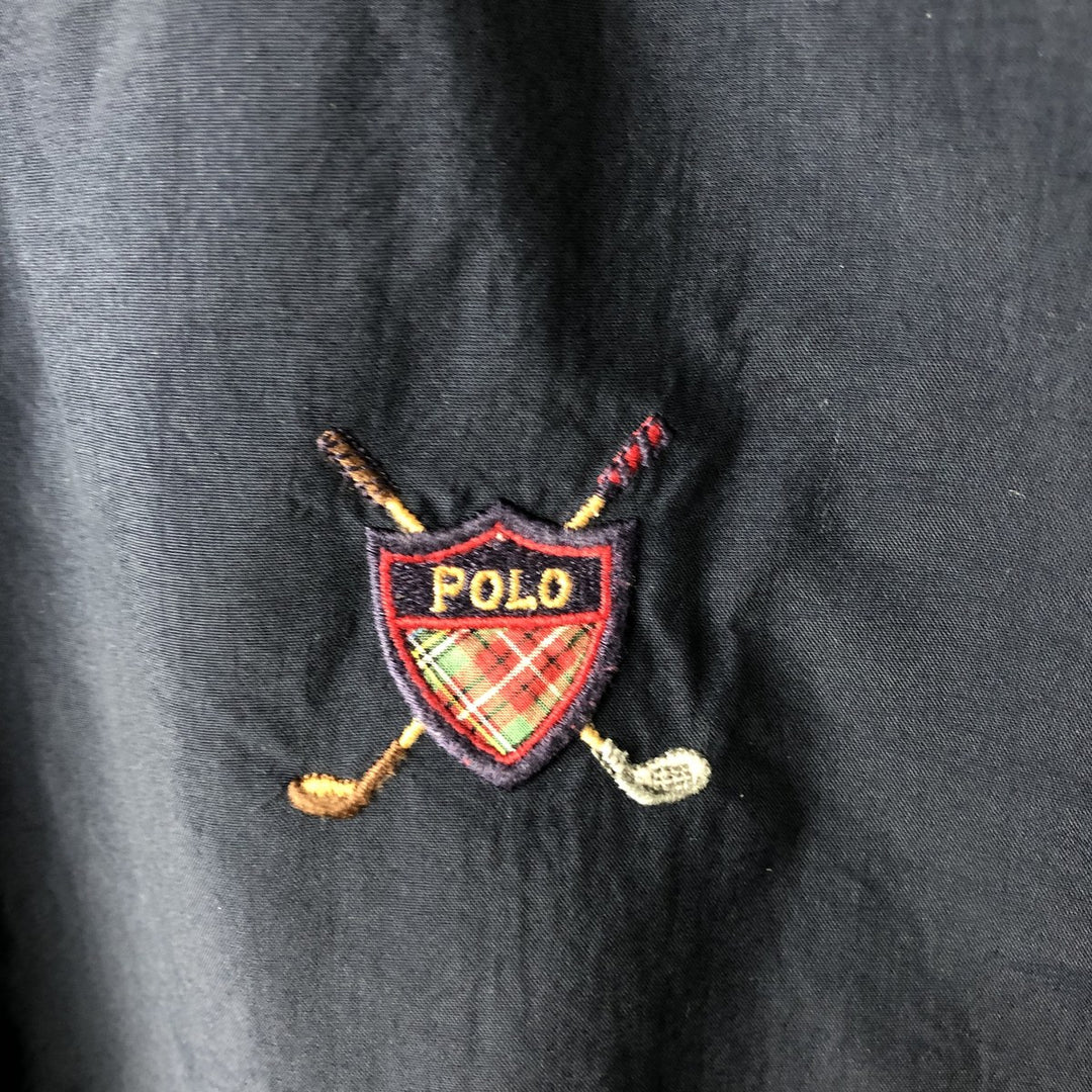 Ralph Lauren POLO by Ralph Lauren nylon pullover, men's XL size Nylon navy blue type Vintage Second Hand