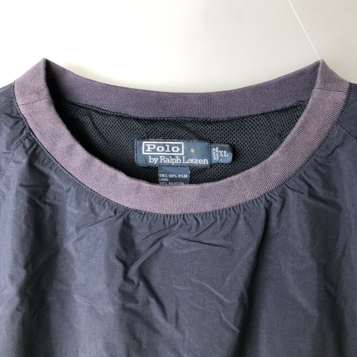 Ralph Lauren POLO by Ralph Lauren nylon pullover, men's XL size Nylon navy blue type Vintage Second Hand