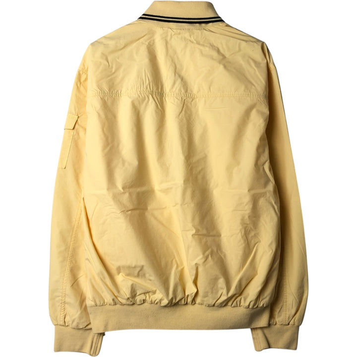 Ralph Lauren POLO GOLF collared V-neck warm-up pullover, men's size M equivalent. cotton yellow type Vintage Second Hand