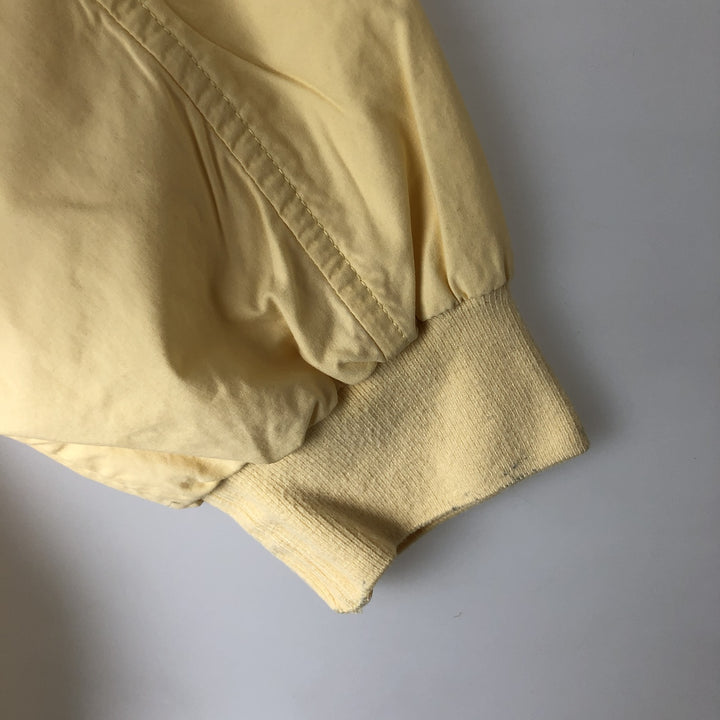 Ralph Lauren POLO GOLF collared V-neck warm-up pullover, men's size M equivalent. cotton yellow type Vintage Second Hand