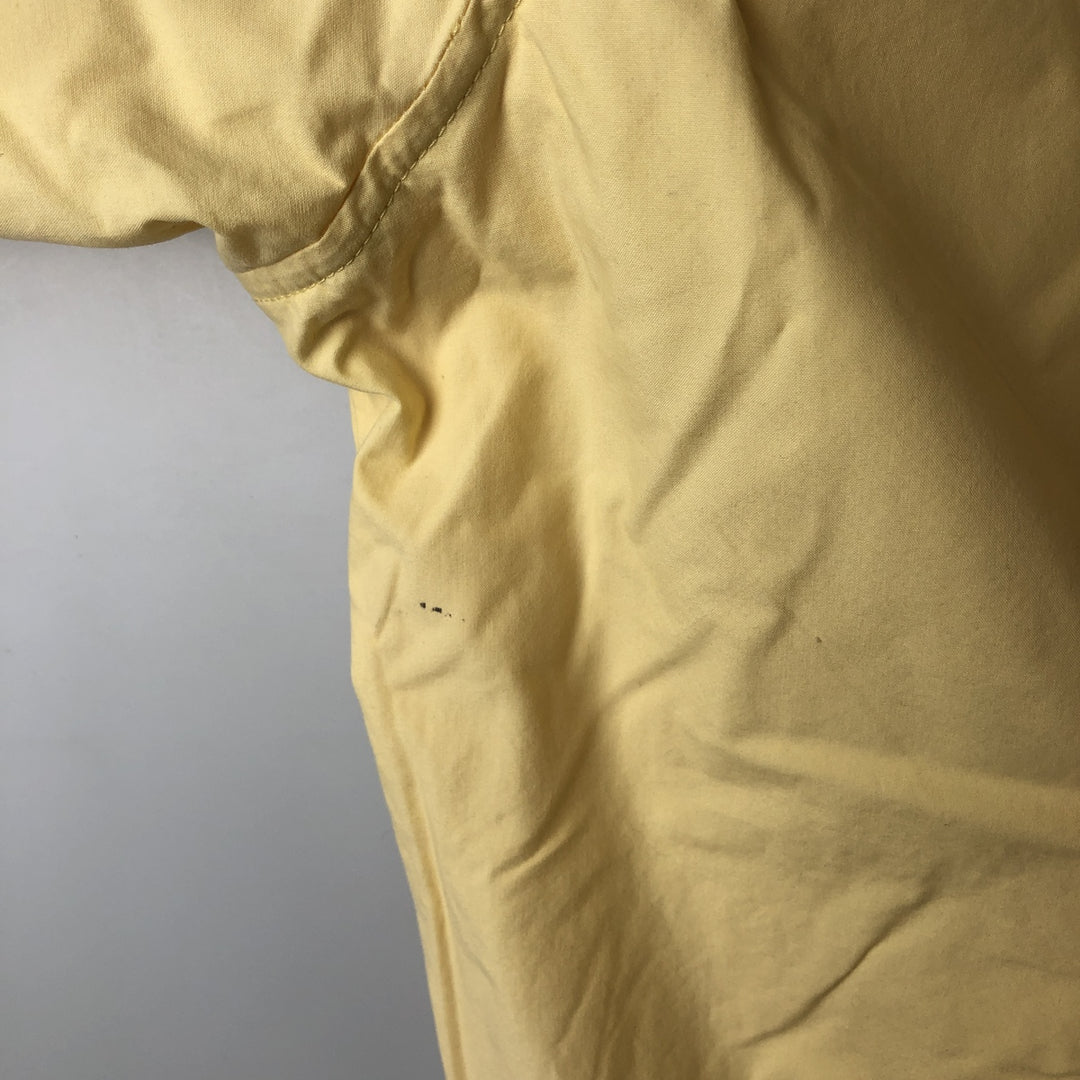 Ralph Lauren POLO GOLF collared V-neck warm-up pullover, men's size M equivalent. cotton yellow type Vintage Second Hand