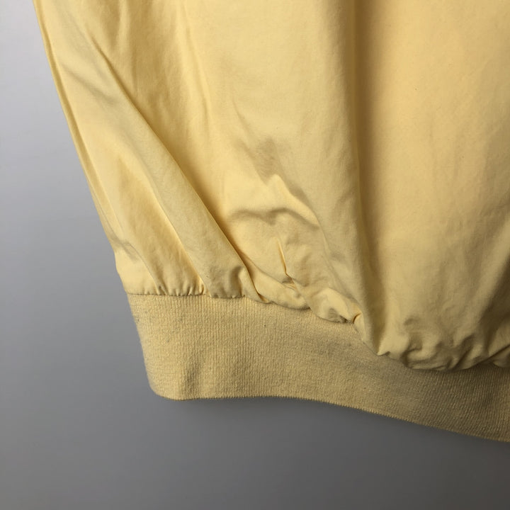 Ralph Lauren POLO GOLF collared V-neck warm-up pullover, men's size M equivalent. cotton yellow type Vintage Second Hand