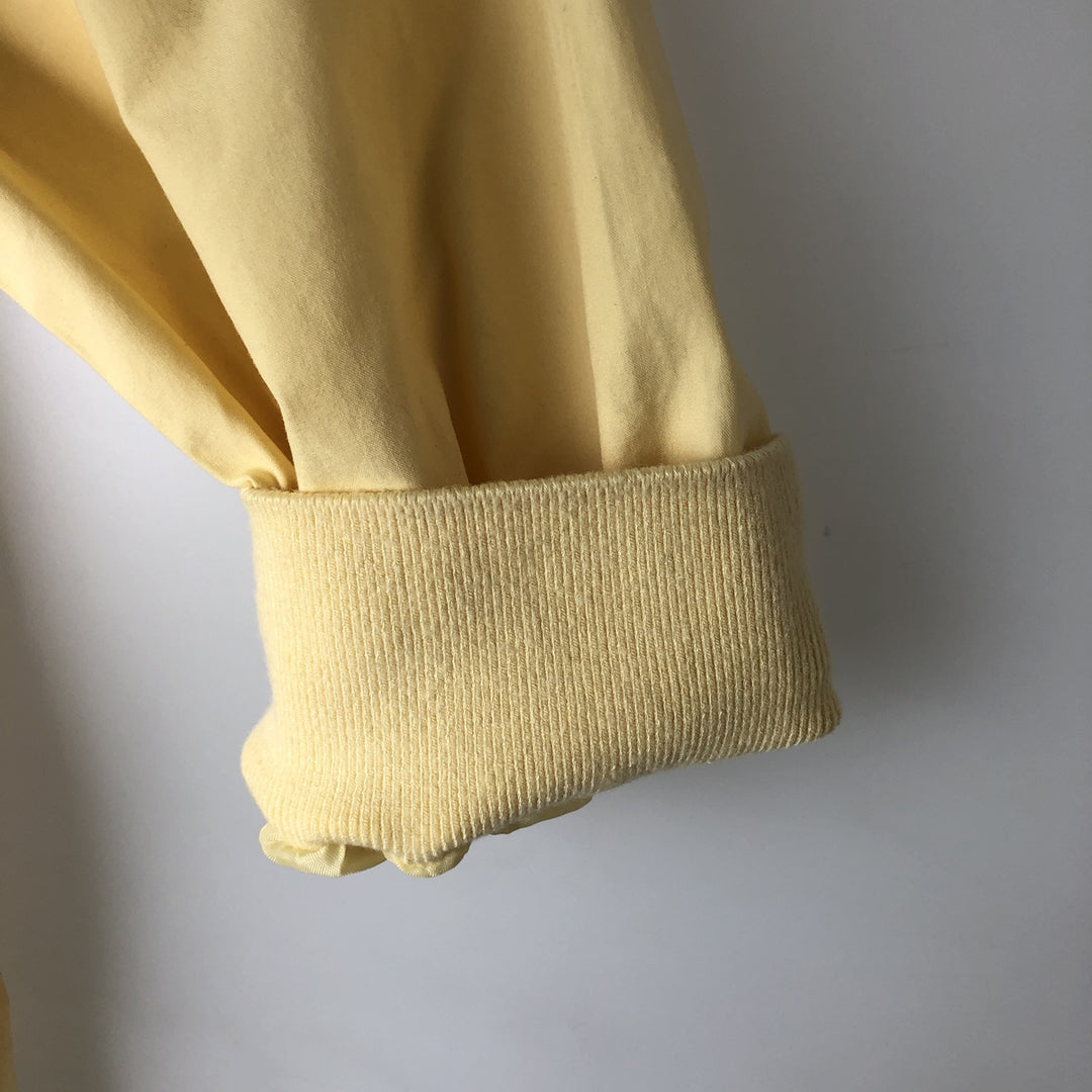 Ralph Lauren POLO GOLF collared V-neck warm-up pullover, men's size M equivalent. cotton yellow type Vintage Second Hand