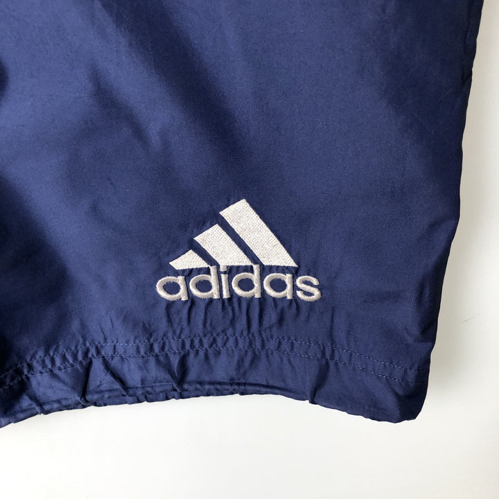 90s-era Adidas Half-Snap Warm-Up Pullover, Men's Size S (approx.) polyester navy blue type Vintage Second Hand