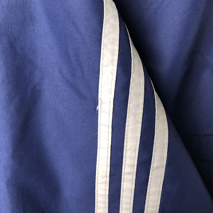 90s-era Adidas Half-Snap Warm-Up Pullover, Men's Size S (approx.) polyester navy blue type Vintage Second Hand