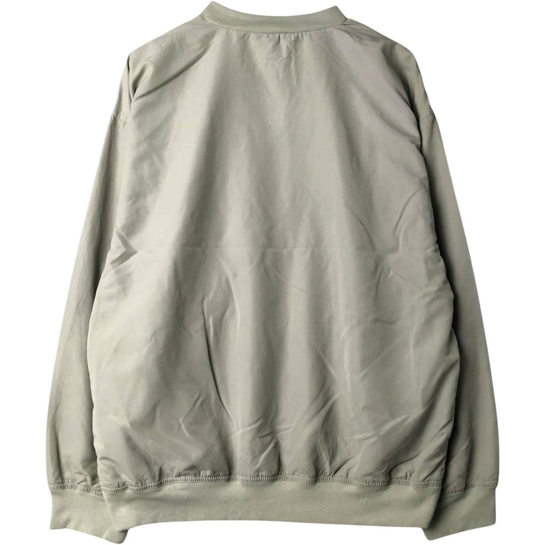 2000'S Adidas V-neck warm-up pullover, men's size S (approx.) polyester Beige type Vintage Second Hand