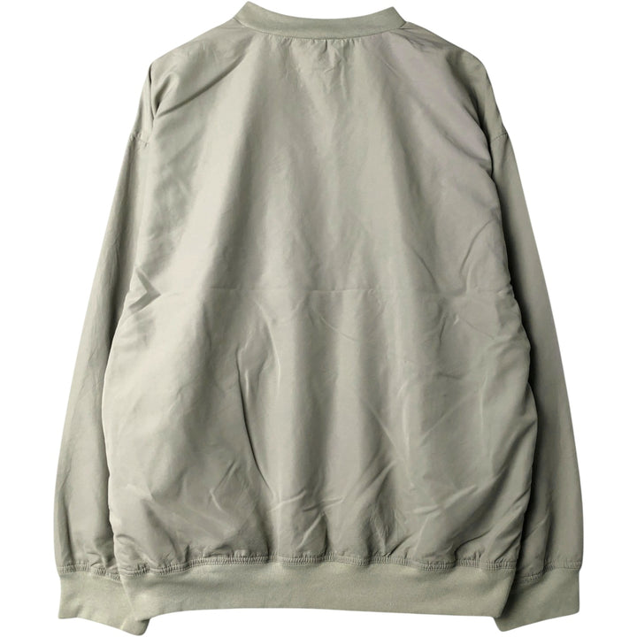 2000'S Adidas V-neck warm-up pullover, men's size S (approx.) polyester Beige type Vintage Second Hand