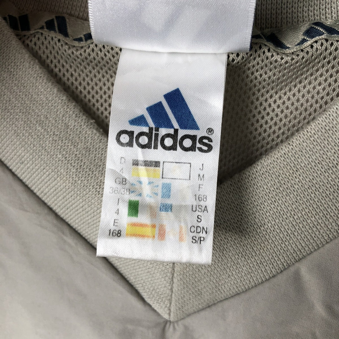 2000'S Adidas V-neck warm-up pullover, men's size S (approx.) polyester Beige type Vintage Second Hand