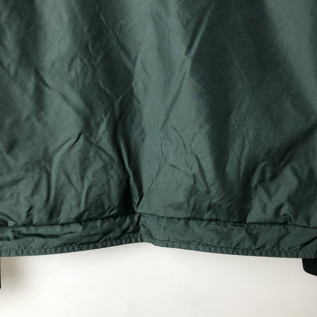 90'S Nike V-neck nylon pullover, men's XL size, vintage Nylon Green type dark green Vintage Second Hand