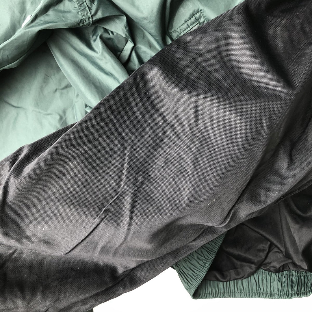 90'S Nike V-neck nylon pullover, men's XL size, vintage Nylon Green type dark green Vintage Second Hand