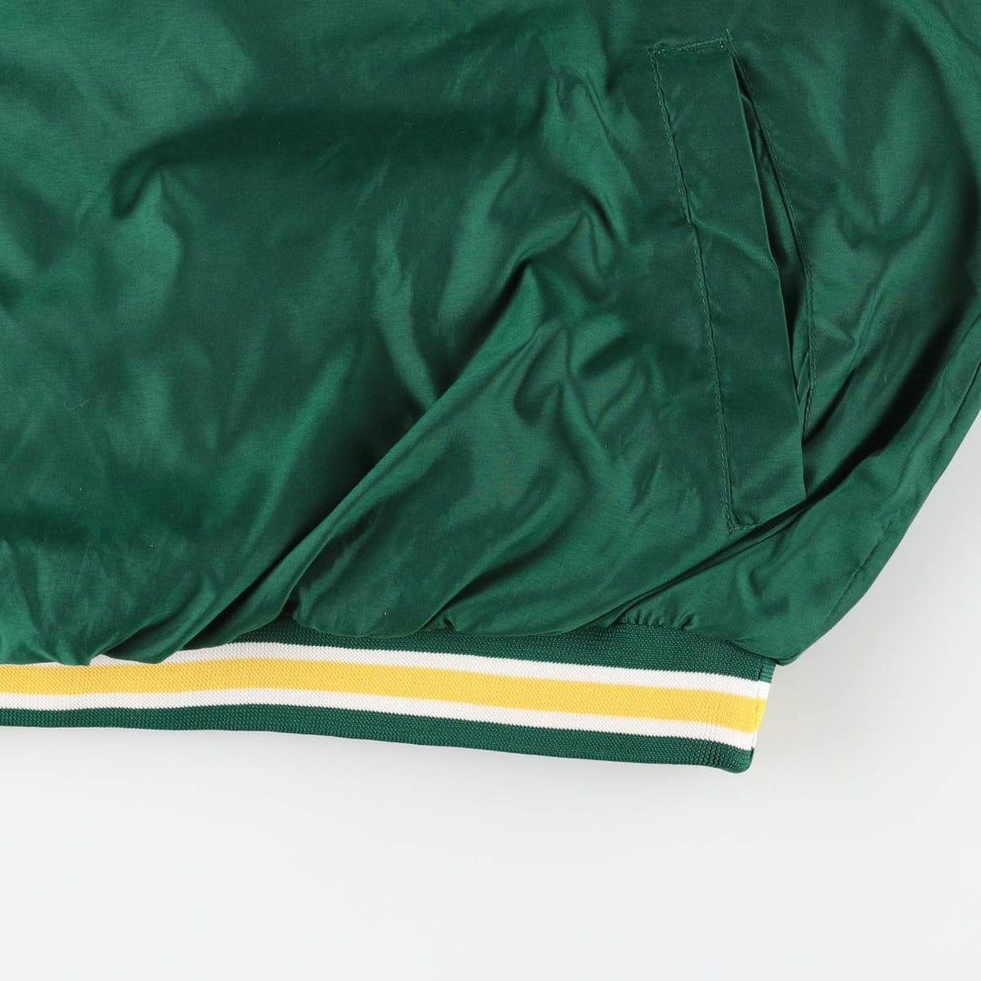 90'S Reebok NFL Green Bay Packers V-neck Warm-up Pullover (Men's XL equivalent) polyester green type Vintage Second Hand