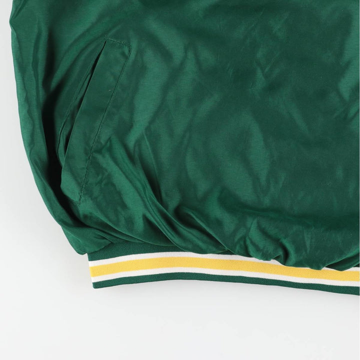 90'S Reebok NFL Green Bay Packers V-neck Warm-up Pullover (Men's XL equivalent) polyester green type Vintage Second Hand