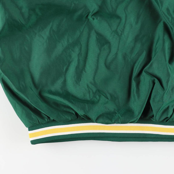 90'S Reebok NFL Green Bay Packers V-neck Warm-up Pullover (Men's XL equivalent) polyester green type Vintage Second Hand