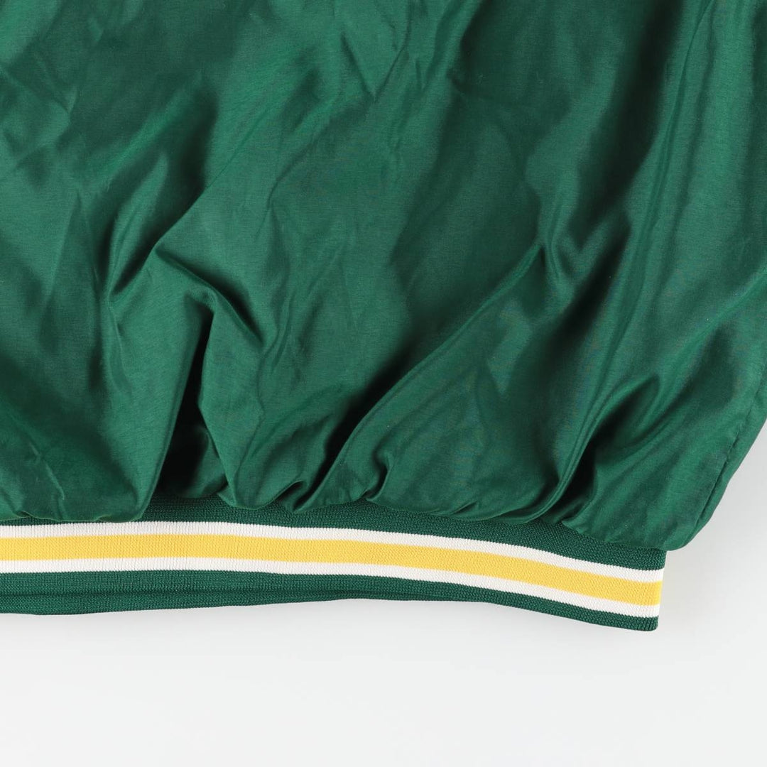 90'S Reebok NFL Green Bay Packers V-neck Warm-up Pullover (Men's XL equivalent) polyester green type Vintage Second Hand
