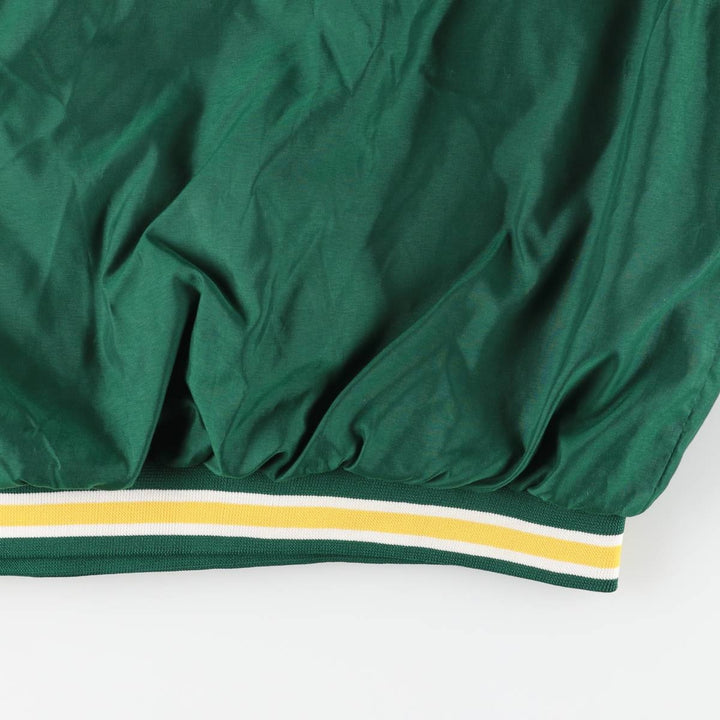 90'S Reebok NFL Green Bay Packers V-neck Warm-up Pullover (Men's XL equivalent) polyester green type Vintage Second Hand