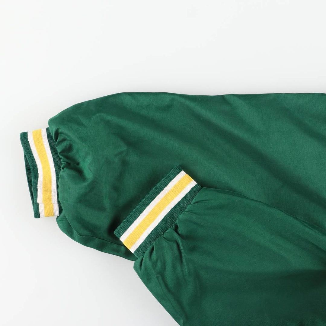 90'S Reebok NFL Green Bay Packers V-neck Warm-up Pullover (Men's XL equivalent) polyester green type Vintage Second Hand