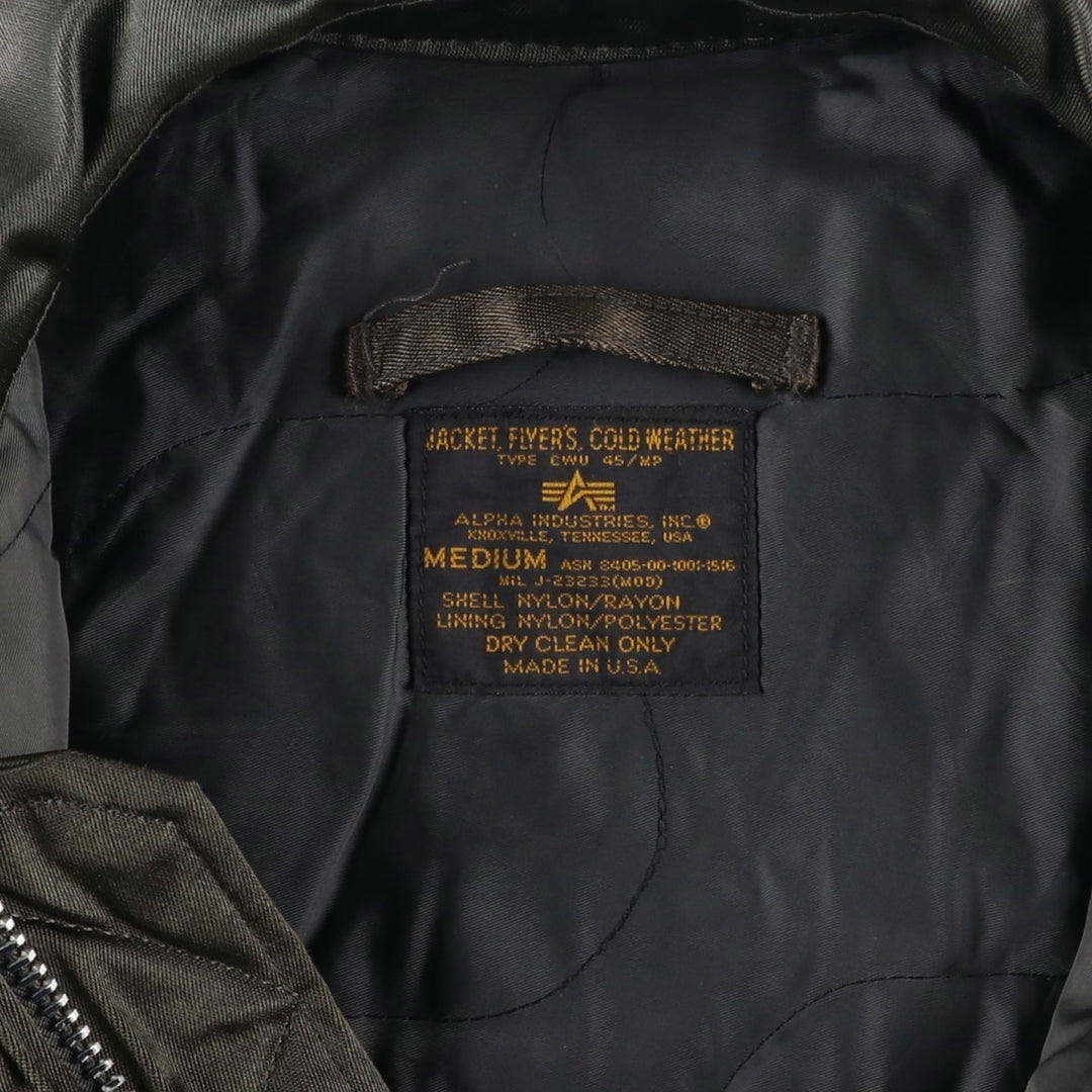 Civilian Alpha CWU-45 Nylon Khaki type Vintage Second Hand