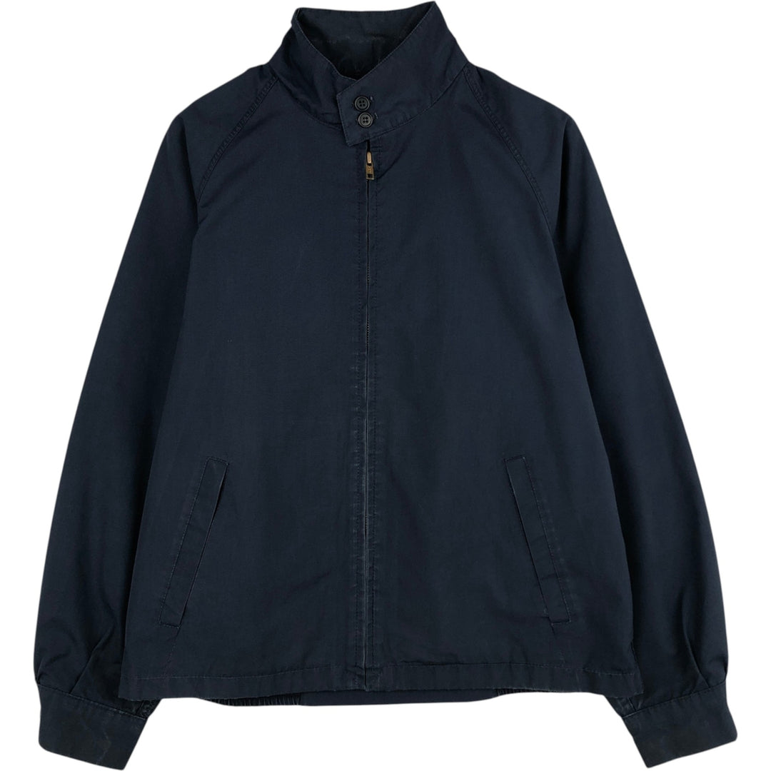 1970'S English Squire Harrington Jacket Swing Top, Made in USA, Men's Size L (Equivalent), Vintage polyester navy blue type Vintage Second Hand