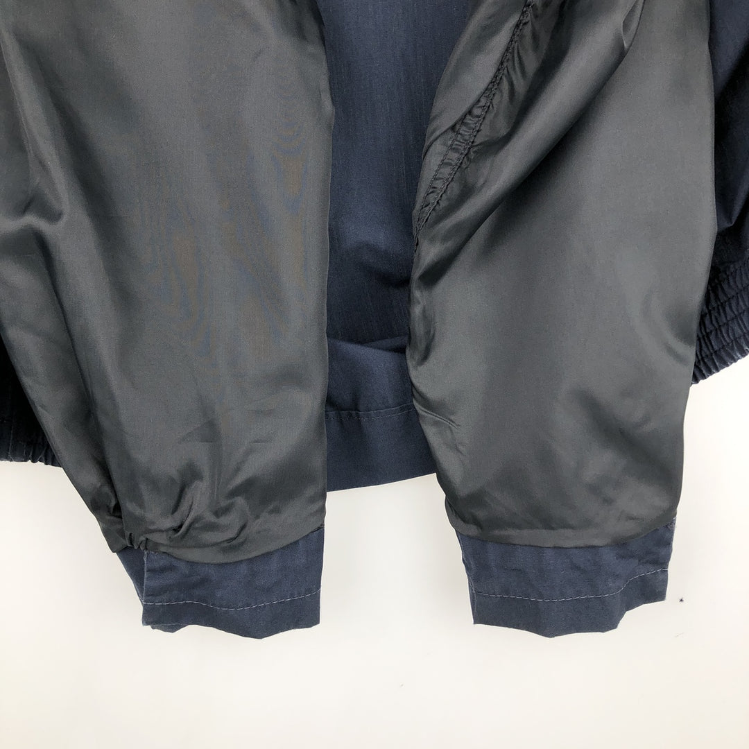 1970'S English Squire Harrington Jacket Swing Top, Made in USA, Men's Size L (Equivalent), Vintage polyester navy blue type Vintage Second Hand