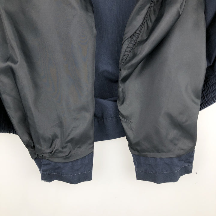1970'S English Squire Harrington Jacket Swing Top, Made in USA, Men's Size L (Equivalent), Vintage polyester navy blue type Vintage Second Hand
