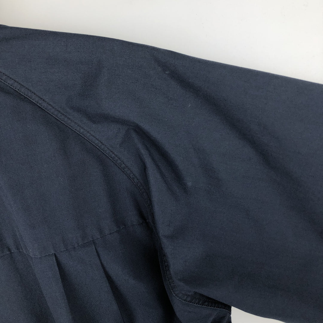 1970'S English Squire Harrington Jacket Swing Top, Made in USA, Men's Size L (Equivalent), Vintage polyester navy blue type Vintage Second Hand