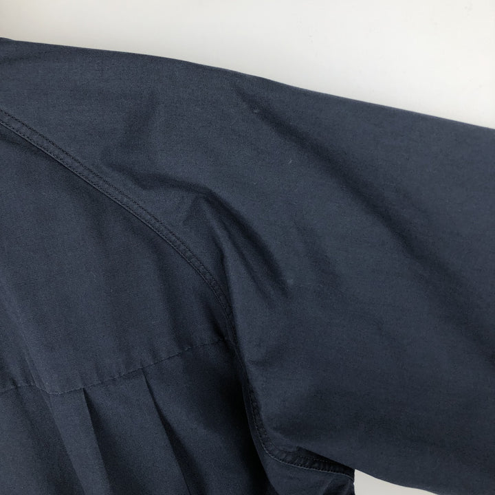 1970'S English Squire Harrington Jacket Swing Top, Made in USA, Men's Size L (Equivalent), Vintage polyester navy blue type Vintage Second Hand
